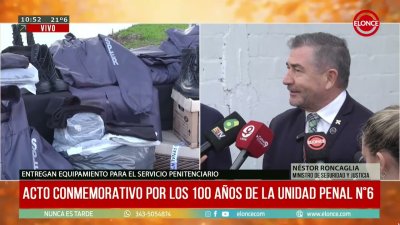 La c&aacute;rcel de mujeres de Paran&aacute; celebr&oacute; sus 100 a&ntilde;os con entrega de equipamiento